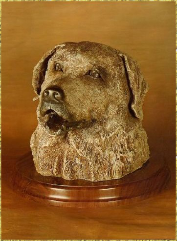 Yellow Labrador Bust